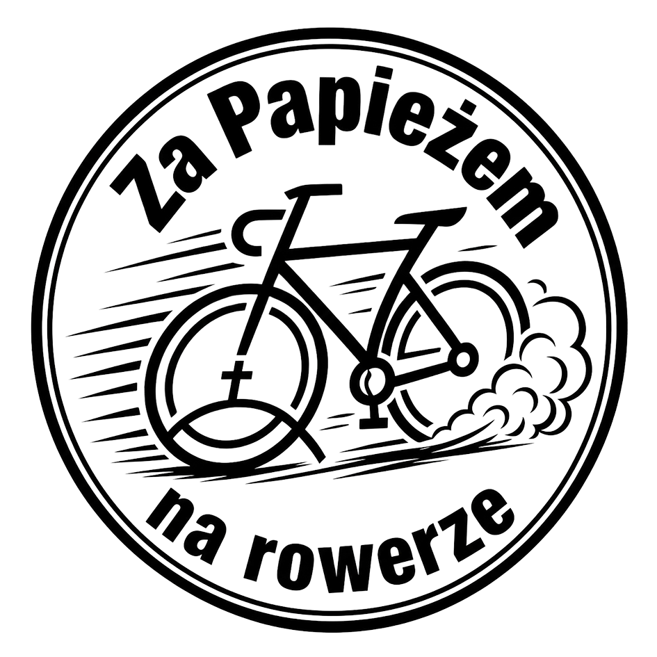 Logo rajdu Za Papieżem na Rowerze